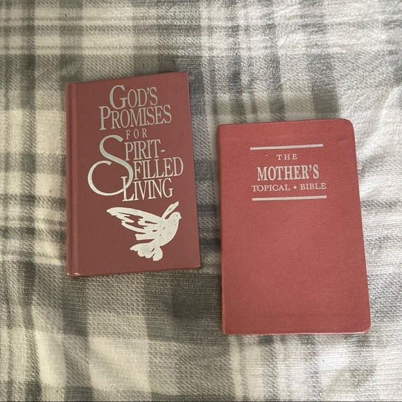 Other - The Mothers Bible & Devotional Leather Books - Set of 2